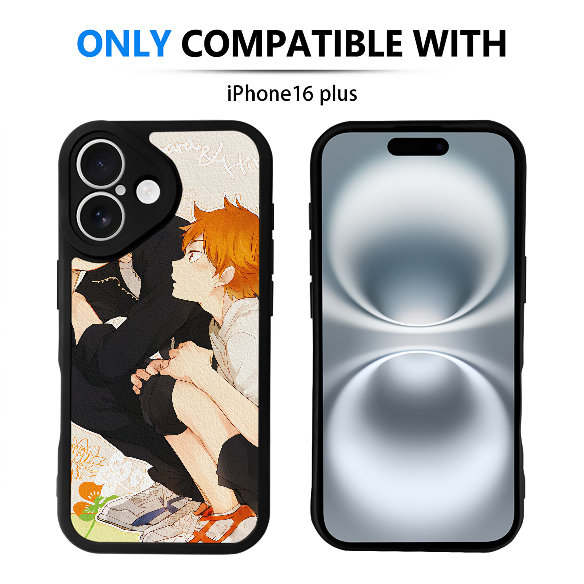 （画像用） ハイキュー!! Haikyu!! 【iPhone 16シリーズ対応】シリコンスマホケース（レザー調） 材質：シリコン